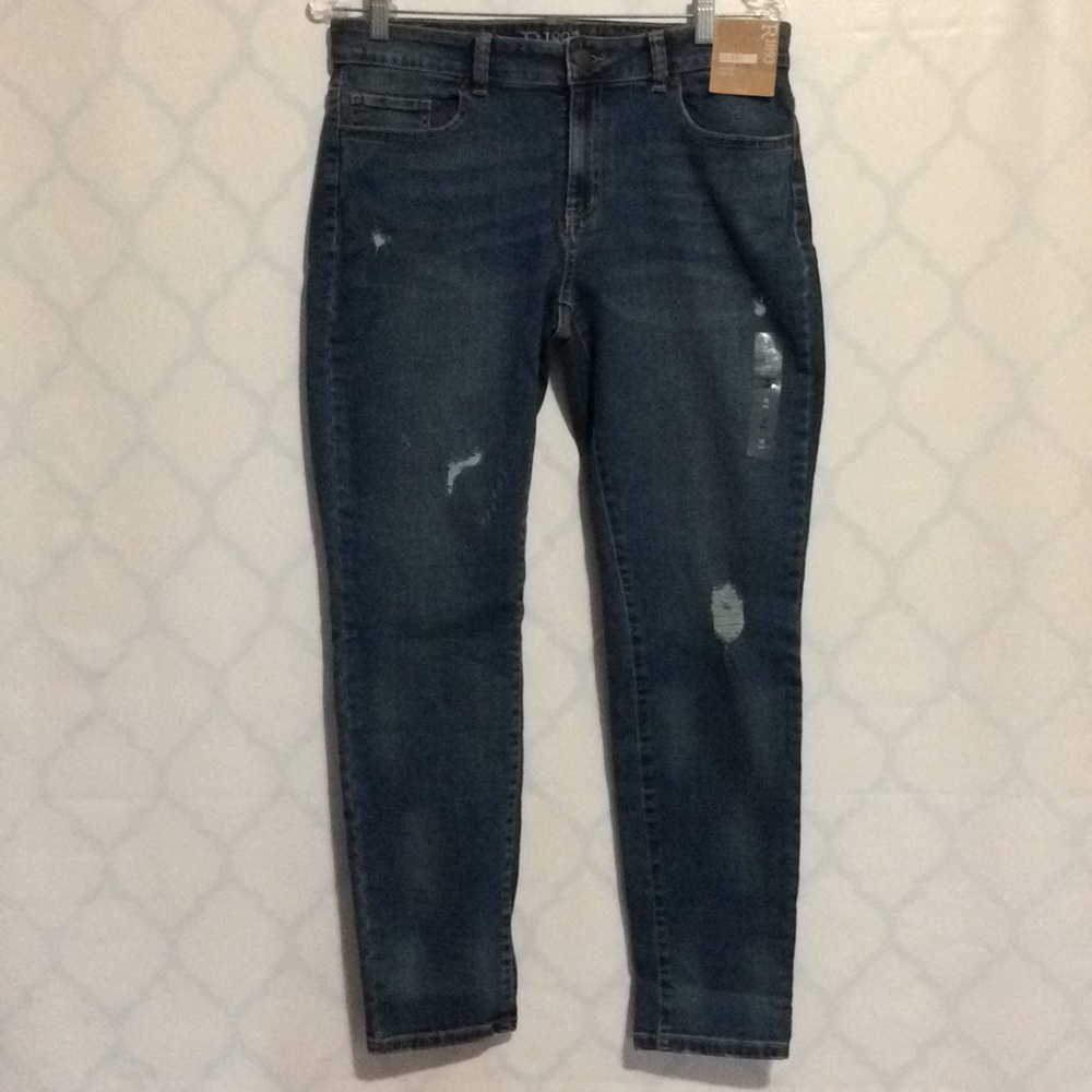 R1893 distressed skinny low rise jeans Inseam 28